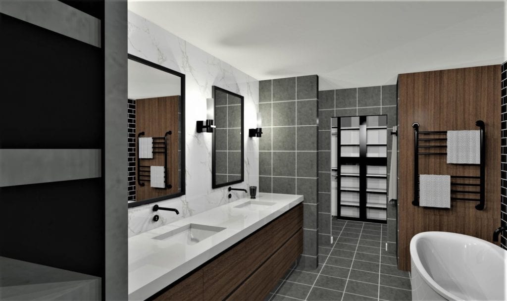 interior design calgary bathroom render